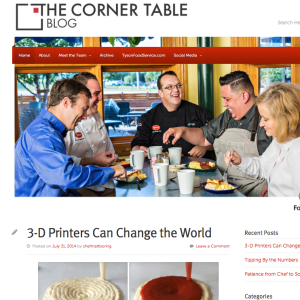 Corner Table Blog